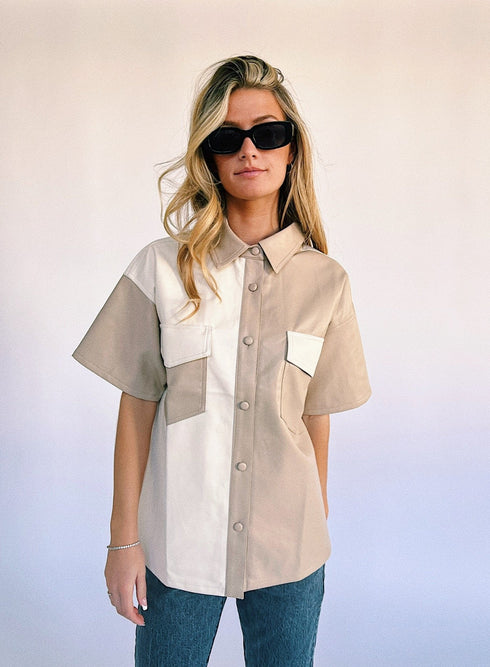 Dazed Babe Leather Top